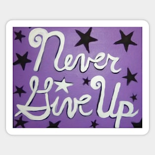 Never Give Up Sticker